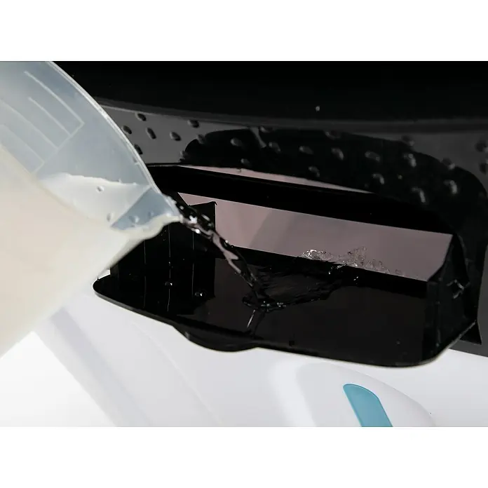 Purline Climatizador evaporativo Rafy 195 - Blanco/Negro, Altura: 130 cm, 450 W - Primer plano