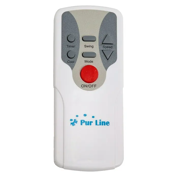 Purline Climatizador evaporativo 185 - Blanco/Negro, Altura: 104 cm, 200 W - Vista frontal