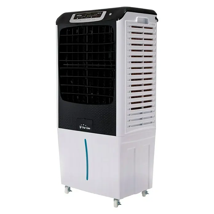 Purline Climatizador evaporativo 185 - Blanco/Negro, Altura: 104 cm, 200 W - Vista angular
