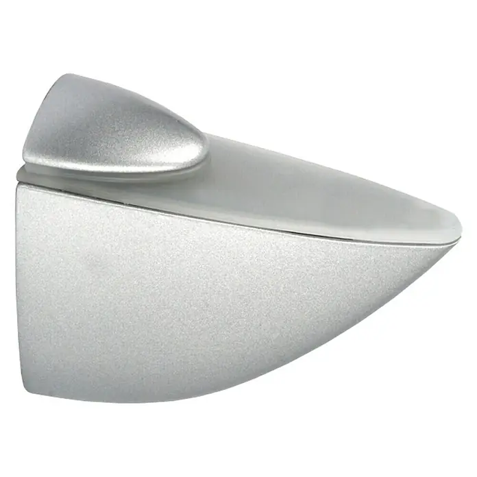 Rei Soporte de pared para estantes Pelican - L x An x Al: 8,9 x 10,6 x 4 cm, Carga soportada: 40 kg, Cromo, Apto para: Estantes, 1 ud.