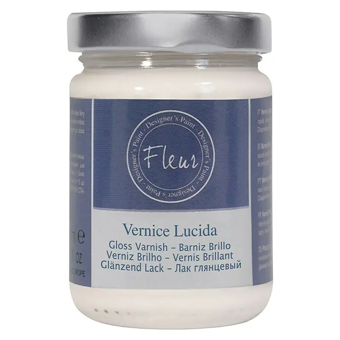 Fleur Barniz - Transparente brillante, 130 ml - Vista frontal