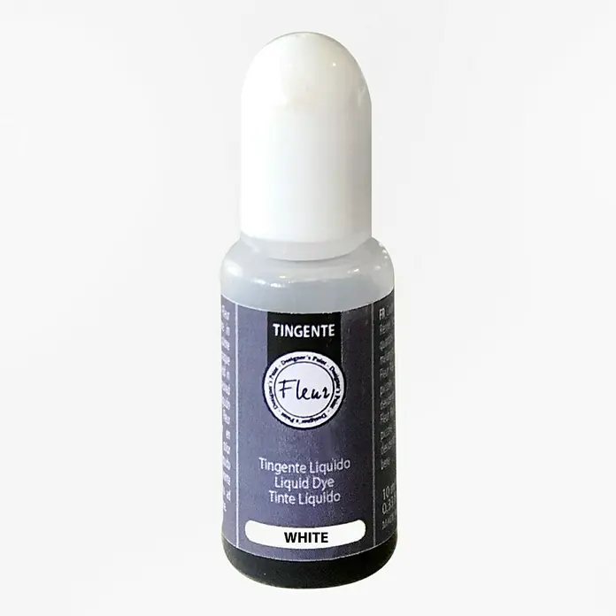 Fleur Colorante líquido para resina - Blanco, 10 ml - Vista frontal