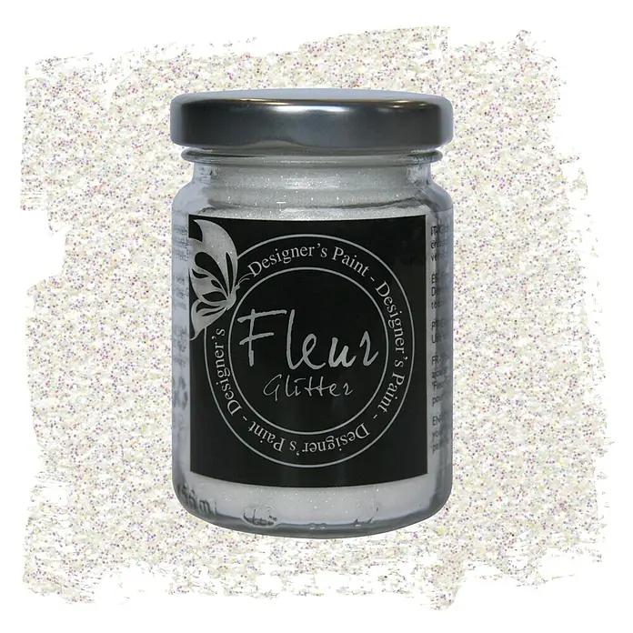Fleur Purpurina Glitter - Blanco arcoíris , 90 g, Brillante - Vista frontal