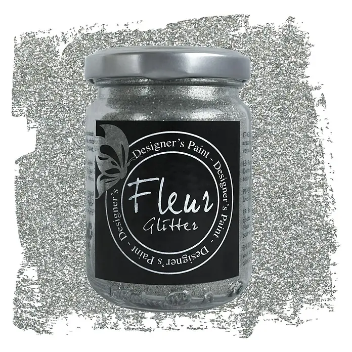 Fleur Purpurina Glitter - Plateado, 90 g, Brillante - Vista frontal