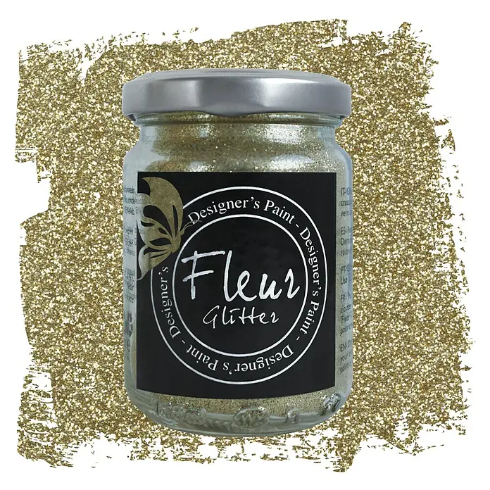 Fleur Purpurina Glitter - Dorado, 90 g, Brillante - Vista frontal