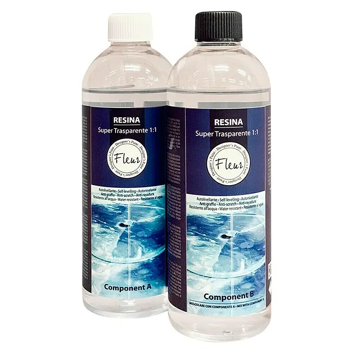 Fleur Resina sintética de color 1:1 - Transparente, 950 ml - Vista frontal