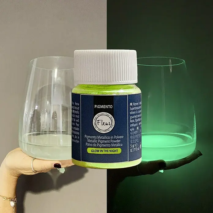 Fleur Pigmento concentrado Polvo fotoluminiscente - Fluor, 5 g - Información del producto