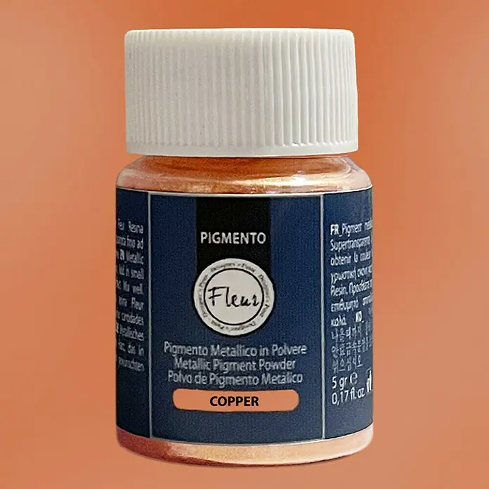 Fleur Pigmento concentrado Polvo metálico - Copper, 5 g - Vista frontal