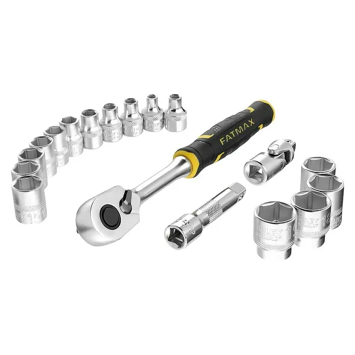 Stanley FatMax Set de llaves de vaso FMMT98102-0 - 18 pzs. - Vista angular