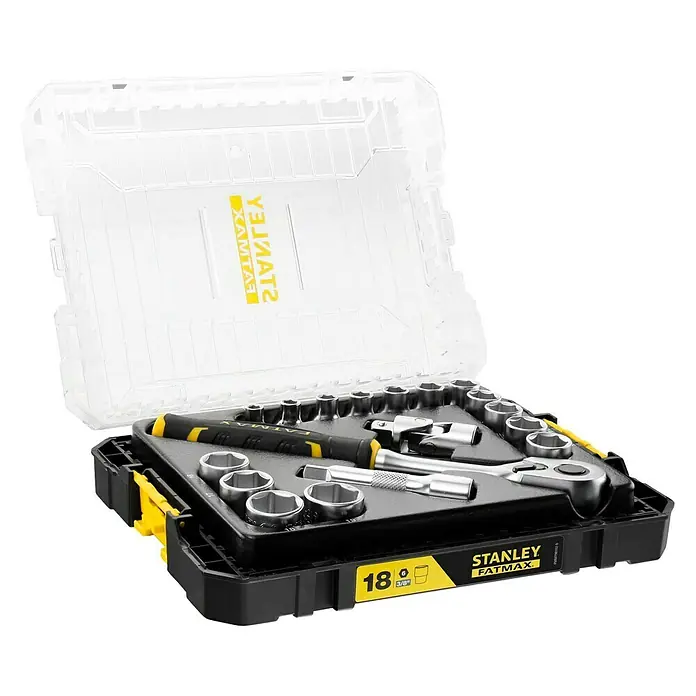 Stanley FatMax Set de llaves de vaso FMMT98102-0 - 18 pzs. - Vista angular