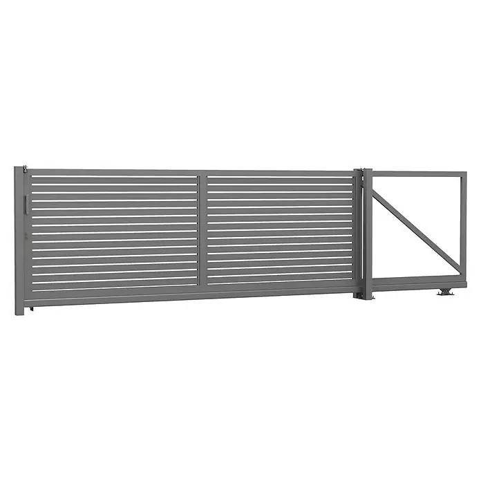 Supreme Zaunelement Paneel - B x H: 2 x 1,26 m, Stahl, Anthrazit - Vorderansicht