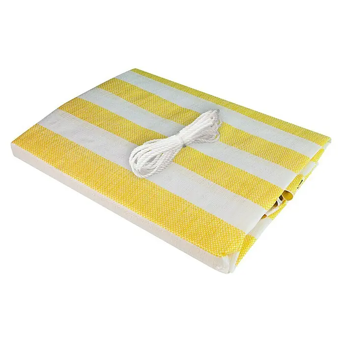 Windhager Balkonsichtschutz Ibiza - L x H: 500 x 90 cm, Gestreift - Diagonale Ansicht