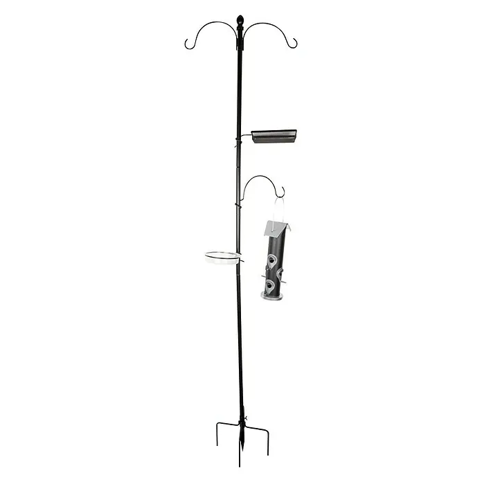 Windhager Vogelhausständer - Schwarz, Stahl, Höhe: 220 cm - Vorderansicht