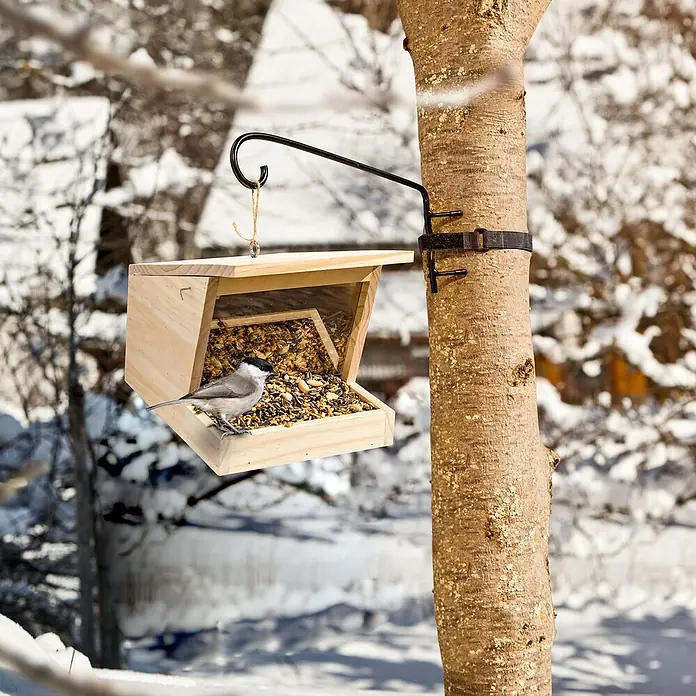 Windhager Vogelhaus Baumhalterung - Schwarz, Metall - Stimmungsaufnahme