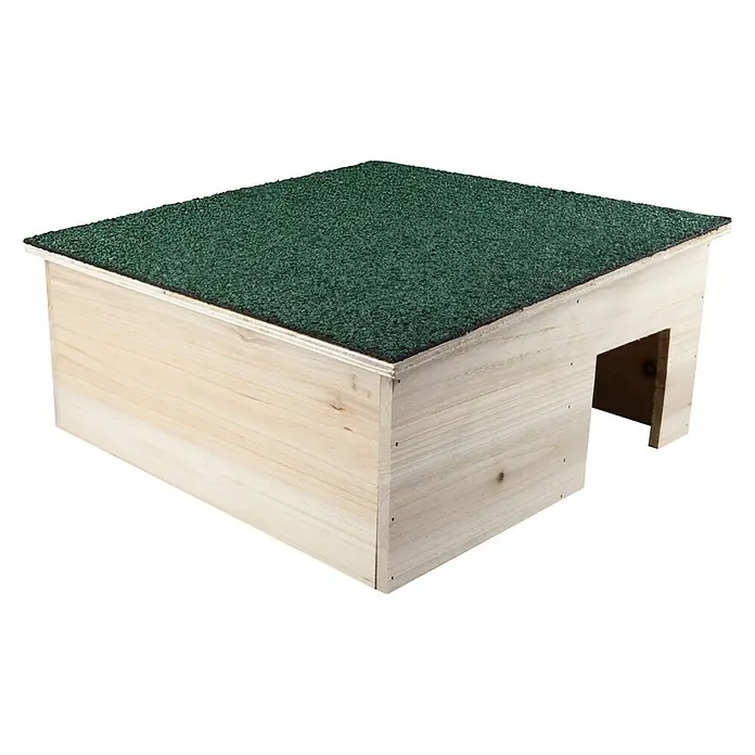 Windhager Igelhaus - Braun, L x B x H: 38 x 38 x 18 cm - Diagonale Ansicht