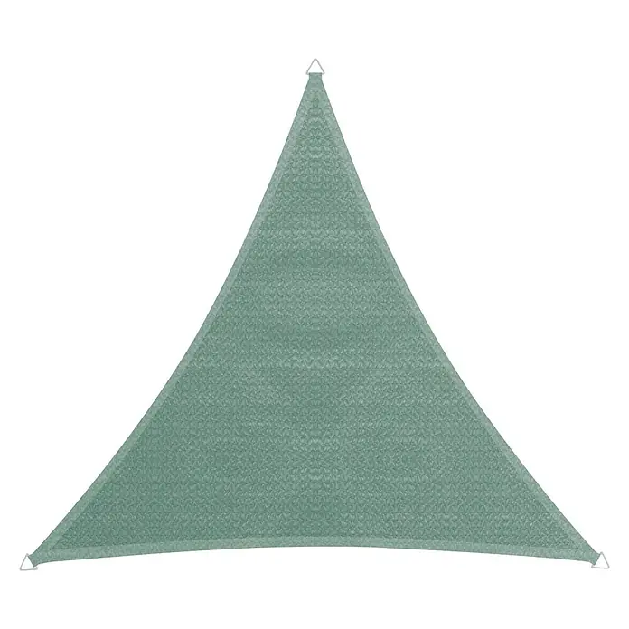 Windhager Sonnensegel Capri - L x B: 4 x 4 m, Dreieckig, Grün - Vorderansicht