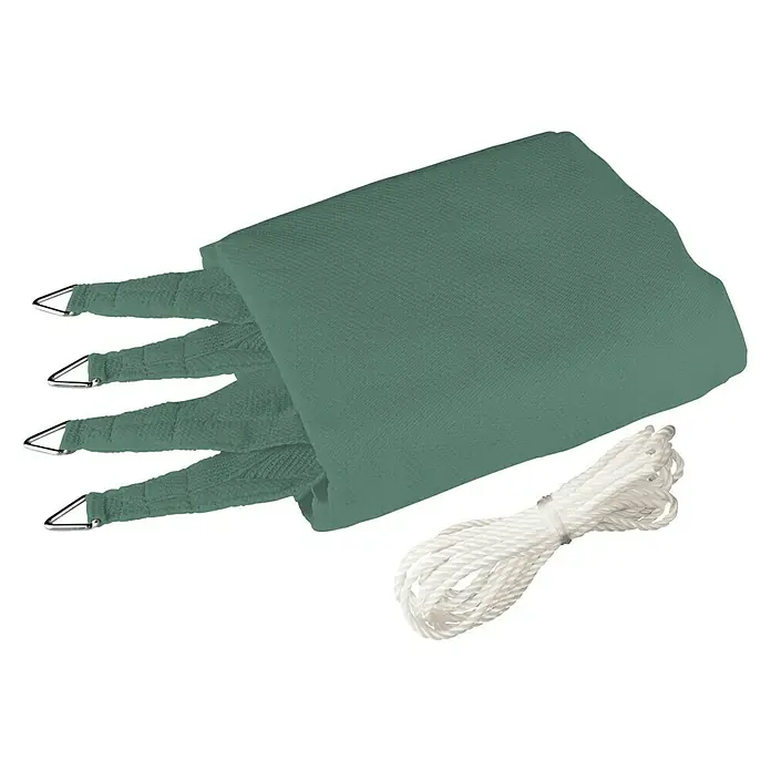 Windhager Sonnensegel Capri - L x B: 4 x 4 m, Quadratisch, Grün - Diagonale Ansicht