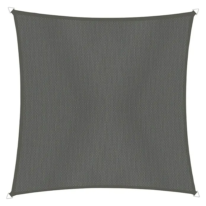 Windhager Sonnensegel Cannes - Anthrazit, B x L: 5 x 5 m, Quadratisch - Vorderansicht