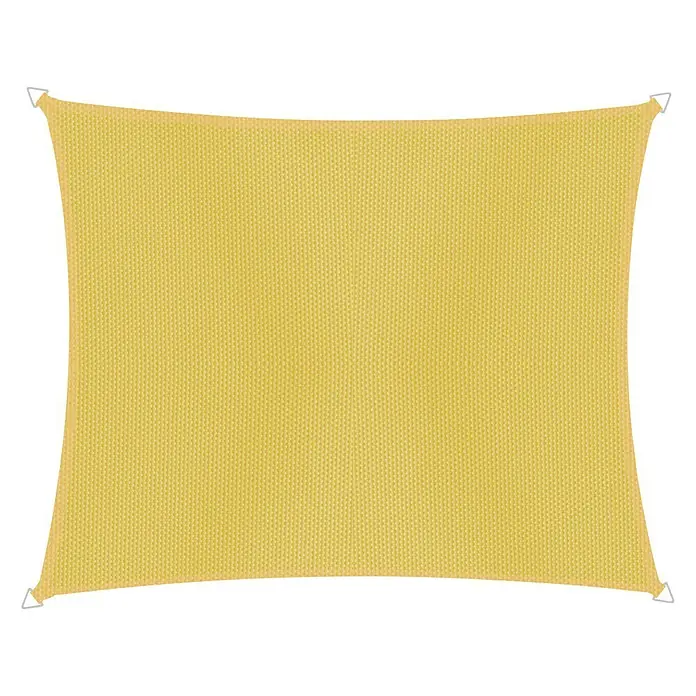 Windhager Sonnensegel Cannes - Gelb, B x L: 4 x 3 m, Rechteckig - Vorderansicht