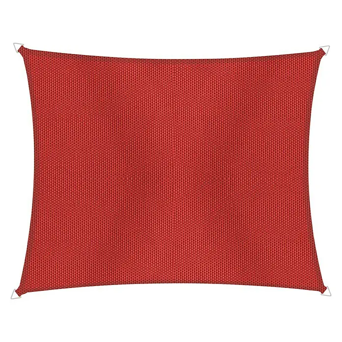 Windhager Sonnensegel Cannes - Rot, B x L: 4 x 3 m, Rechteckig - Vorderansicht