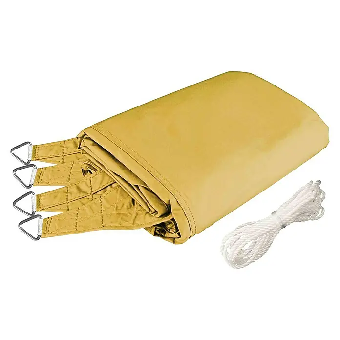 Windhager Sonnensegel Cannes - Gelb, B x L: 4 x 3 m, Rechteckig - Diagonale Ansicht