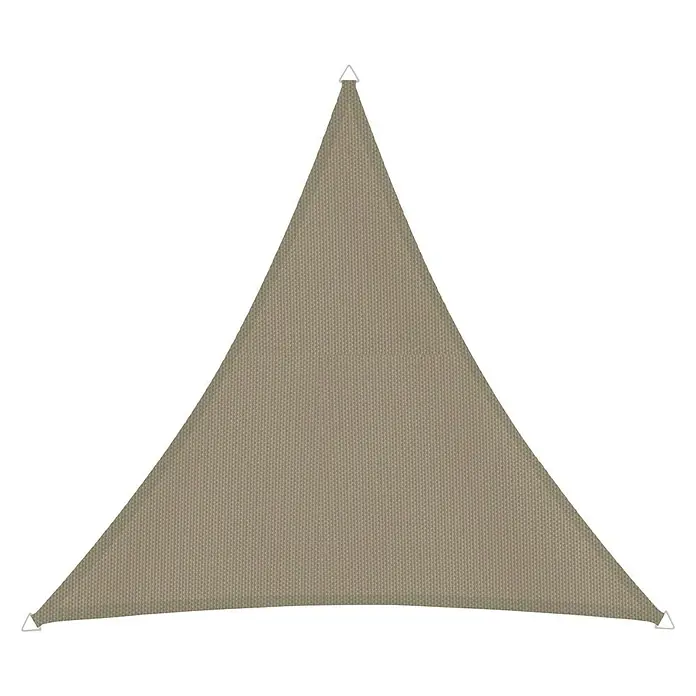 Windhager Sonnensegel Cannes - Taupe, B x L: 4 x 4 m, Dreieckig - Vorderansicht