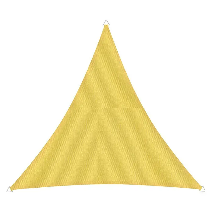 Windhager Sonnensegel Cannes - Gelb, B x L: 5 x 5 m, Dreieckig - Vorderansicht