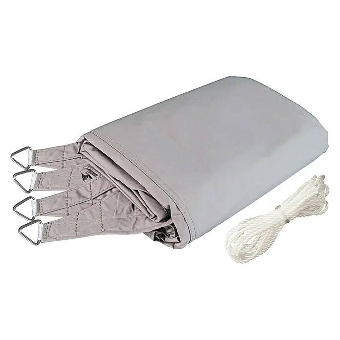 Windhager Sonnensegel Cannes - Grau, B x L: 5 x 4 m, Rechteckig - Diagonale Ansicht