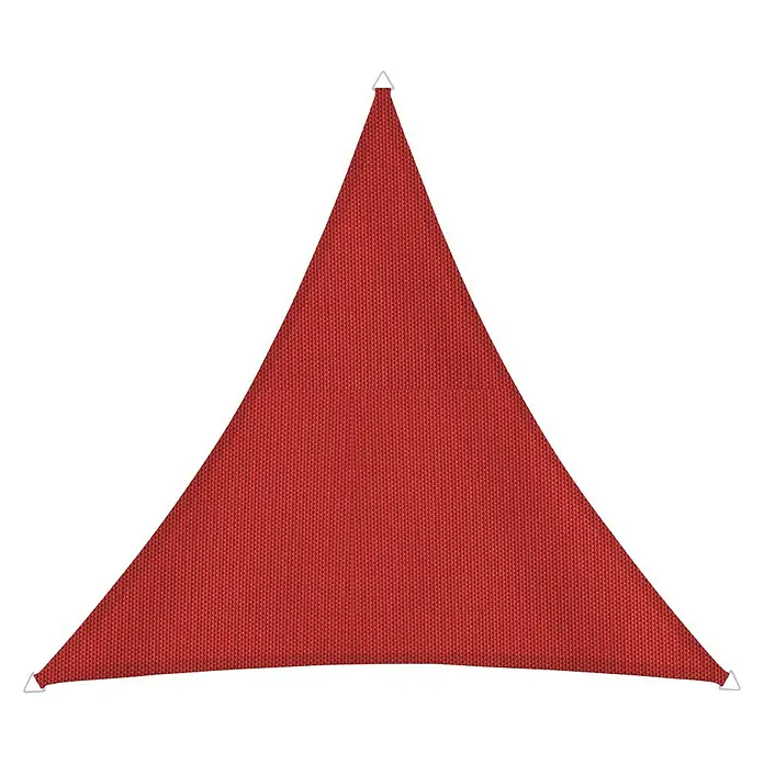 Windhager Sonnensegel Cannes - Rot, B x L: 4 x 4 m, Dreieckig - Vorderansicht