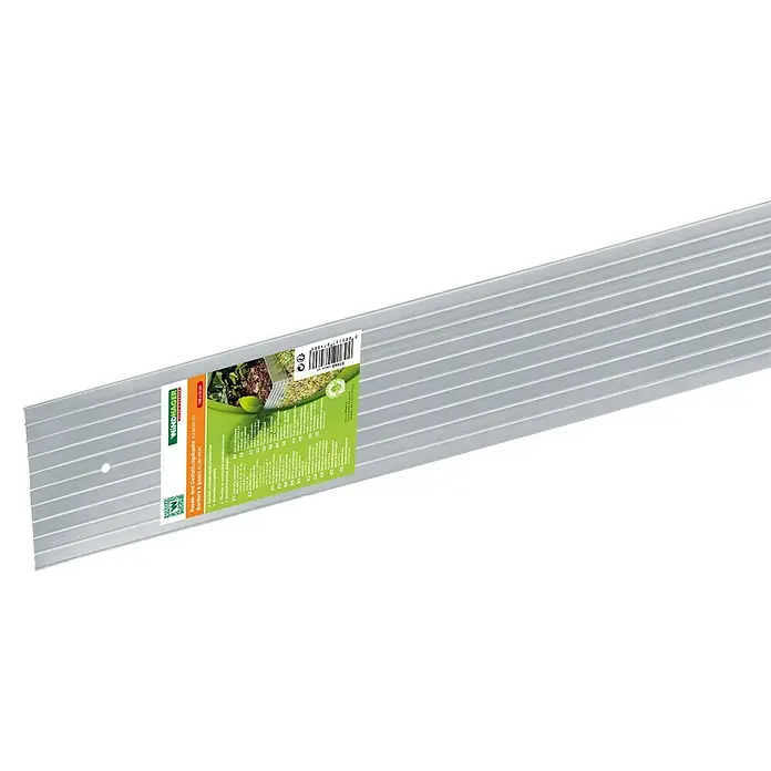 Windhager Rasenkante Aluminium - Abtrennung von Rasenflächen, L x H: 1,18 m x 12 cm - Detailaufnahme