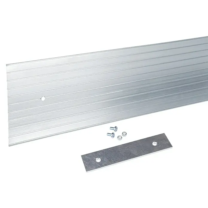 Windhager Rasenkante Aluminium - Abtrennung von Rasenflächen, L x H: 1,18 m x 12 cm - Detailaufnahme