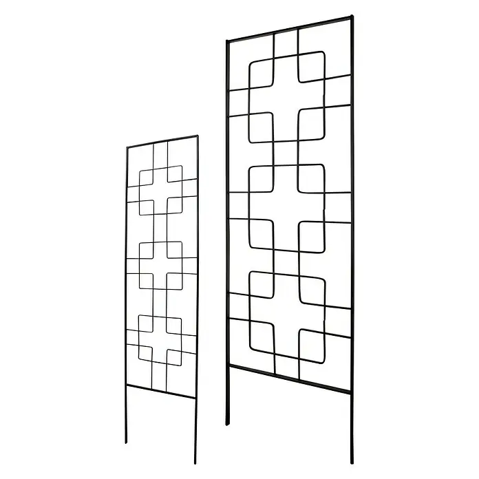 Windhager Rankgitter Zen - B x H: 61 x 183 cm, Metall, Schwarz - Diagonale Ansicht