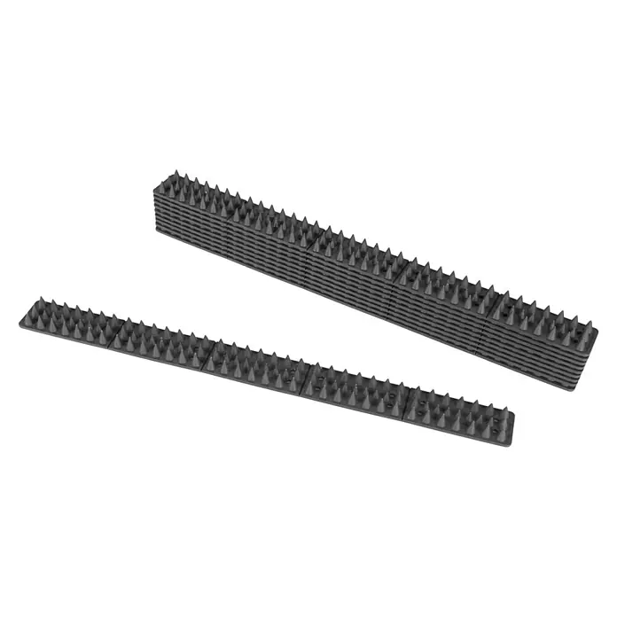 Windhager Schädlingsbekämpfung Spikes - Außen, L x B x H: 48 cm x 4,3 cm x 1 mm, Schwarz - Diagonale Ansicht