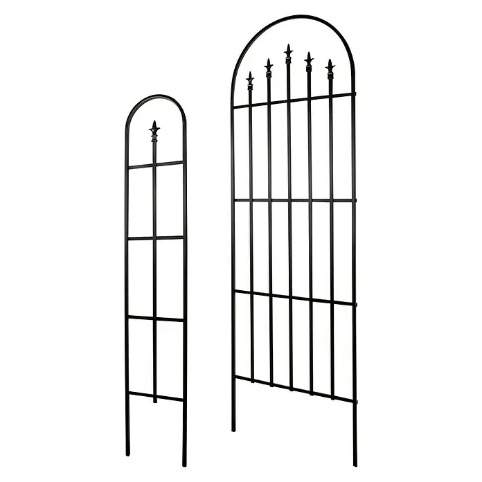 Windhager Rankgitter Arch - B x H: 26 x 152 cm, Metall, Schwarz - Diagonale Ansicht