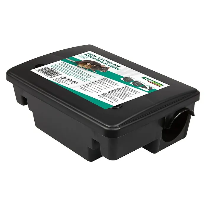 Windhager Mäuseköderbox 2in1 - Mäuse, Kunststoff - Diagonale Ansicht