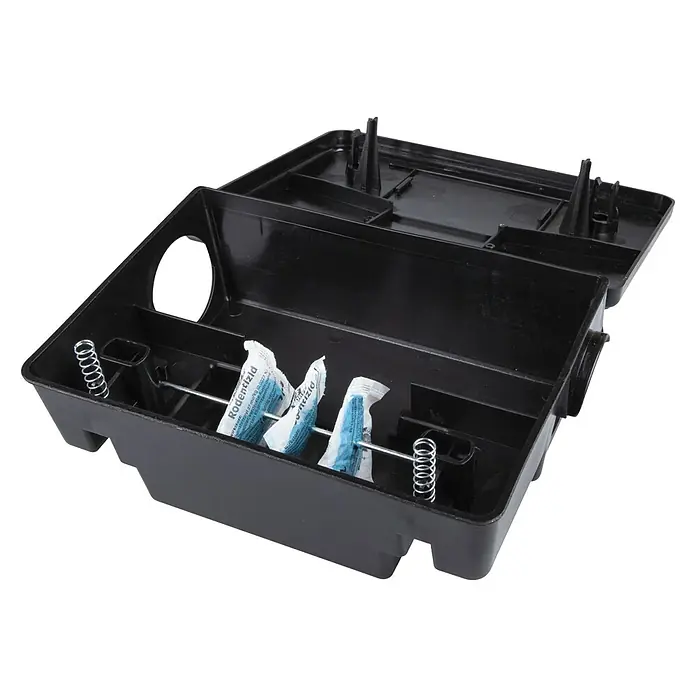 Windhager Mäuseköderbox 2in1 - Mäuse, Kunststoff - Diagonale Ansicht