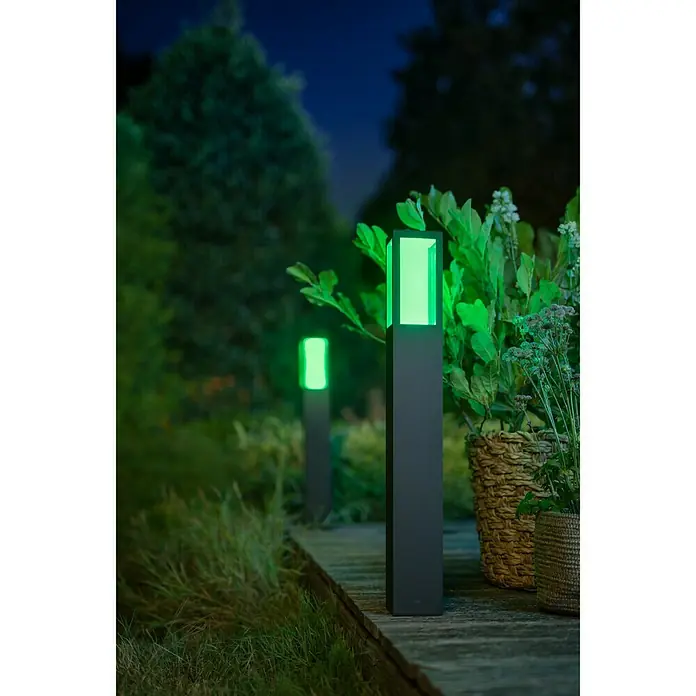 Philips Hue LED-Wegeleuchte White & Color Ambiance Impress - 77 cm, Aluminium, Lichtfarbe: Mehrfarbig