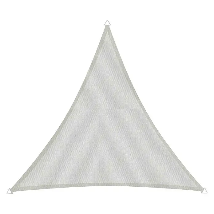 Windhager Sonnensegel Cannes - Grau, L x B: 5 x 5 m, Dreieckig - Vorderansicht