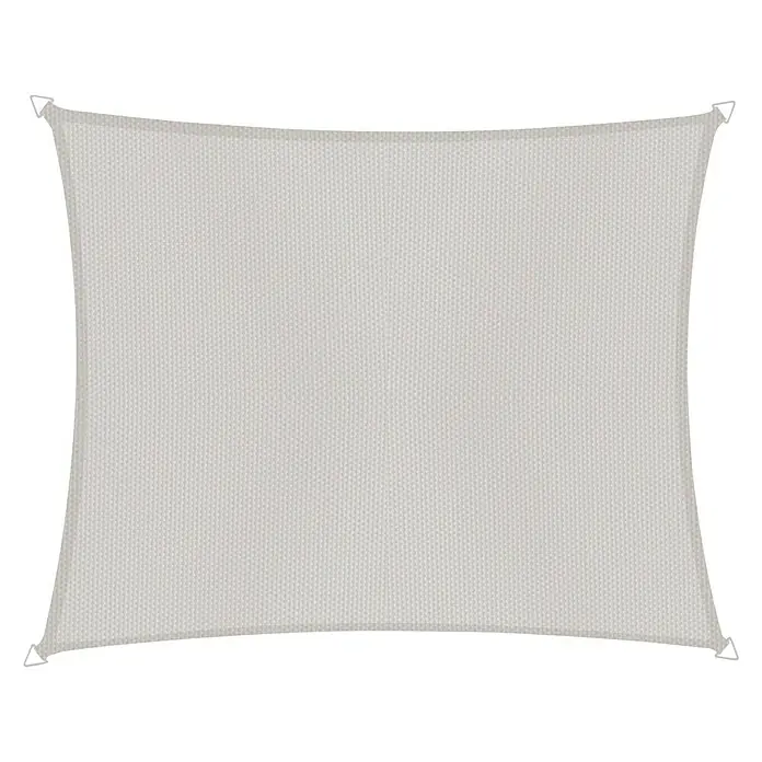 Windhager Sonnensegel Cannes - Grau, B x L: 5 x 4 m, Rechteckig - Vorderansicht
