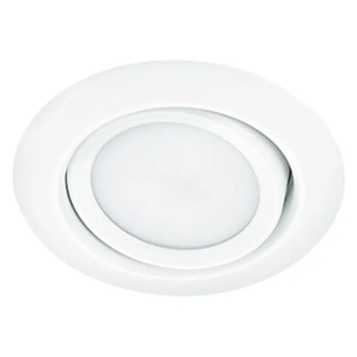 Trio Lighting Foco LED empotrable Rila - 5 W, Color de luz: Blanco cálido, Diámetro: 8,2 cm, Blanco