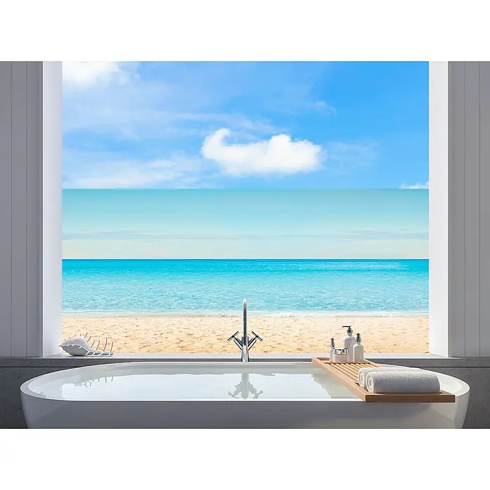 Vénilia Fensterfolie Vitrostatic - B x H: 67,5 x 150 cm, Daisy, Selbstklebend - Stimmungsaufnahme