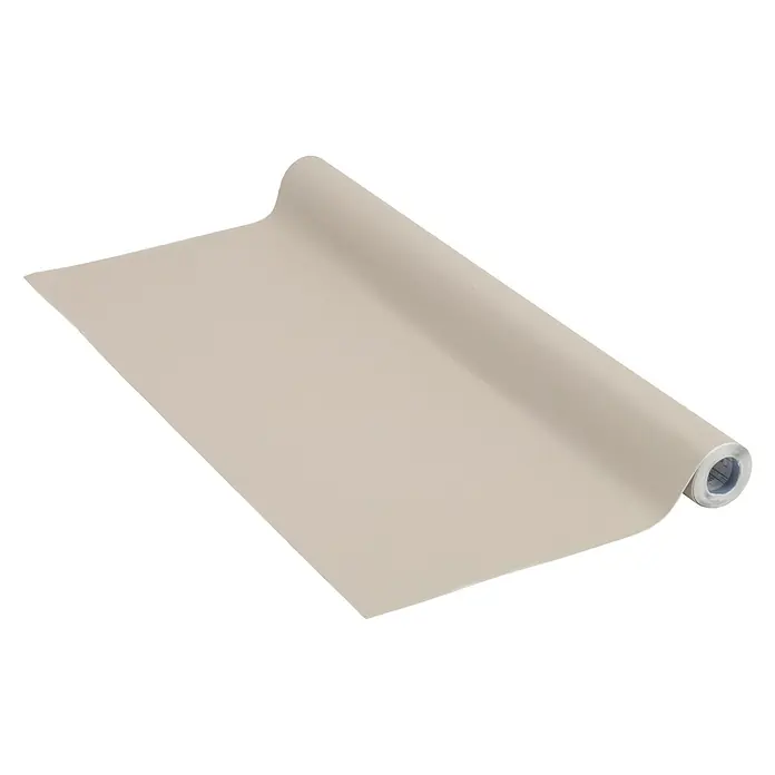 Vénilia Klebefolie Deco Premium - L x B: 260 x 90 cm, Taupe Uni, Selbstklebend - Diagonale Ansicht