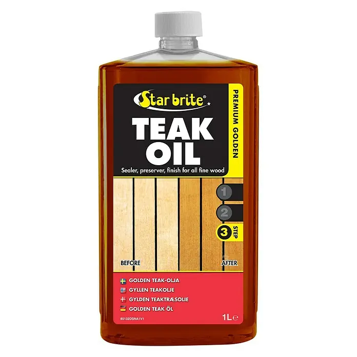 Star brite Teak-Öl Step 3 - 1 l, Gelb, Gold - Vorderansicht