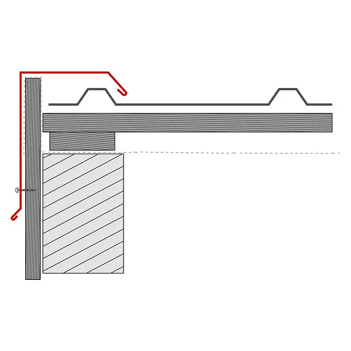 Probau Kantenwinkel PP12 - Grau, Länge: 100 cm, Stahl - Anwendungsbeispiel