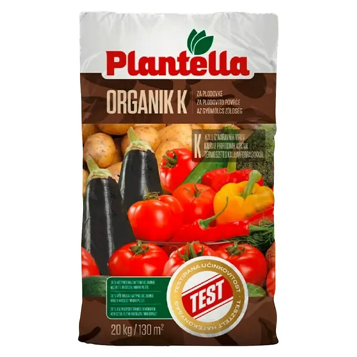 Plantella Organsko gnojivo s dugotrajnim djelovanjem Organik K - 20 kg - Pogled sprijeda
