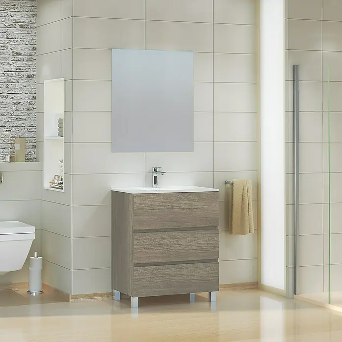 Mueble de lavabo Patri - L x An x Al: 46 x 70 x 85 cm, Nebraska - Foto ambiente