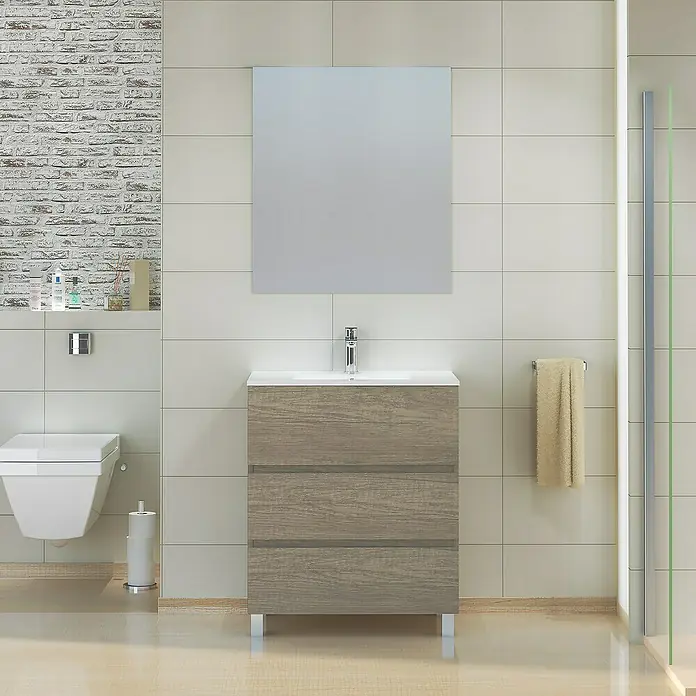 Mueble de lavabo Patri - L x An x Al: 46 x 70 x 85 cm, Nebraska - Foto ambiente