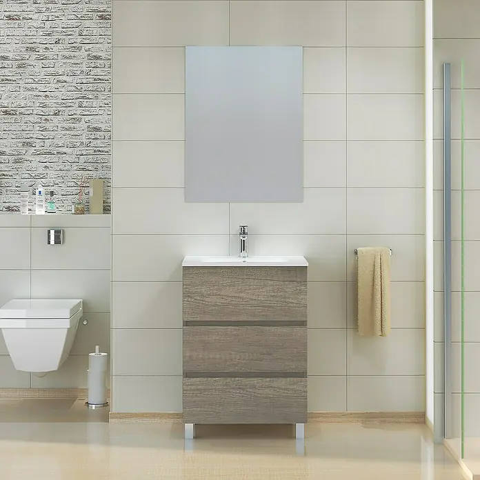 Mueble de lavabo Patri - 46 x 60 x 85 cm, Nebraska - Foto ambiente