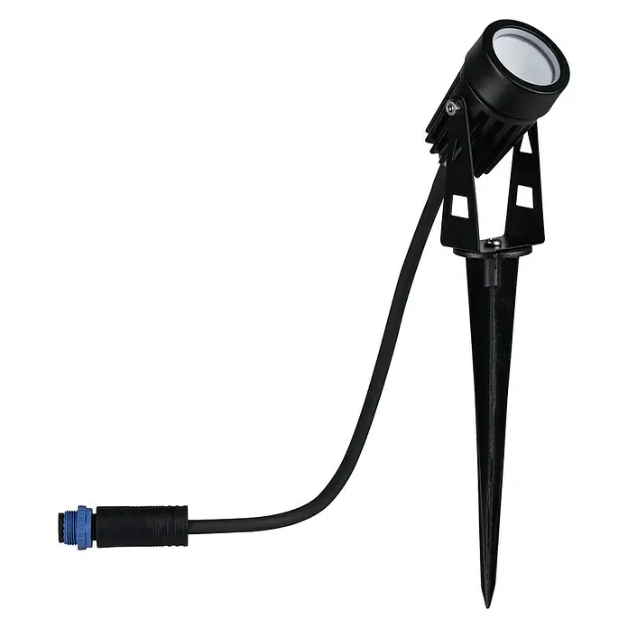 Paulmann Plug & Shine LED-Gartenspot - Erdspieß, Höhe: 26 cm - Diagonale Ansicht