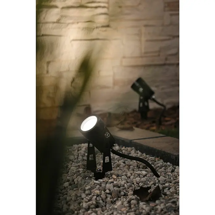 Paulmann Plug & Shine LED-Gartenspot-Set - Erdspieß, Höhe: 26 cm - Stimmungsaufnahme